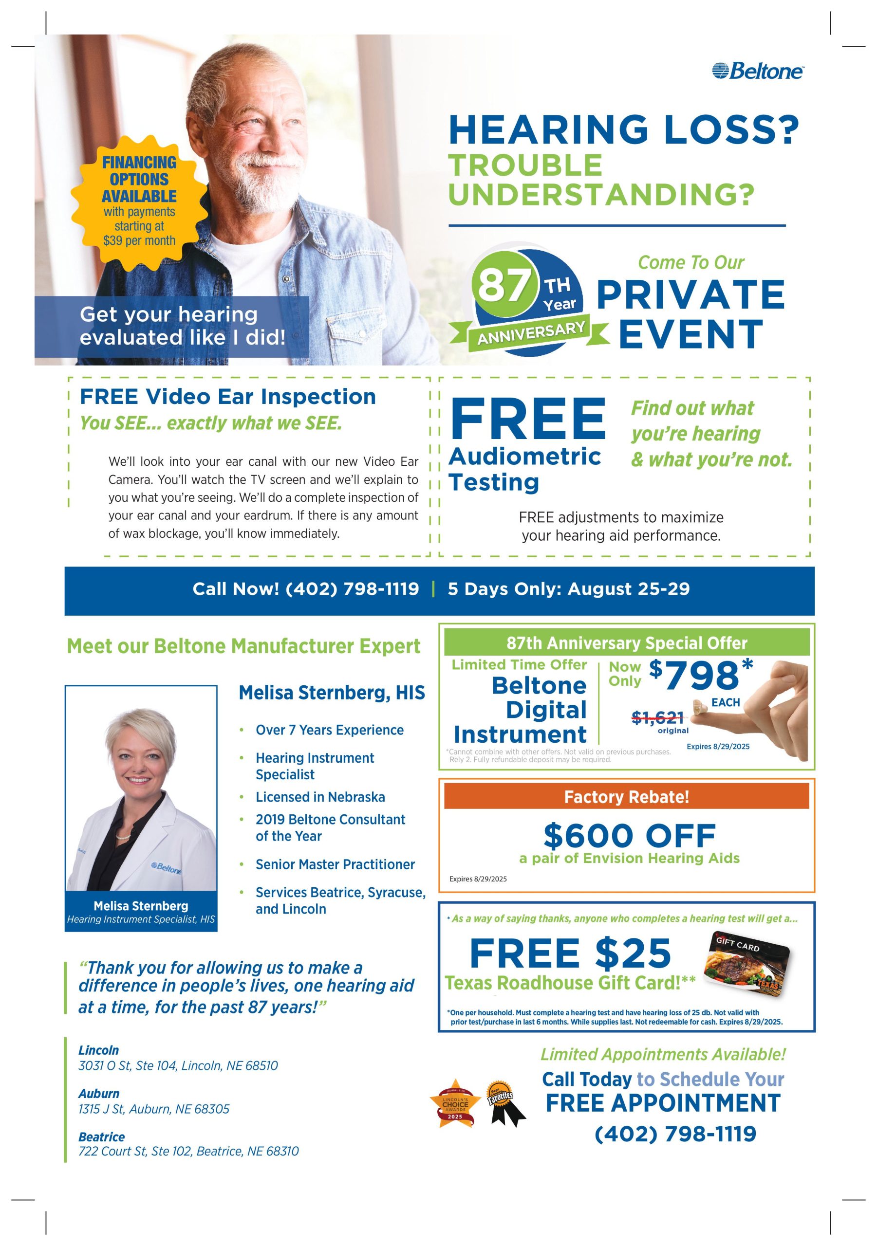 Lincoln Flyer August 25–29, 2025